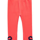 Leggings com acabamento em laço para bebês meninas First Impressions, coral, tamanho 3 a 6 meses