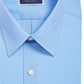 Camisa social masculina Club Room Classic/Regular Fit, lisa, azul francês, tamanho 16,5x32-33