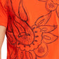 Camiseta masculina com estampa paisley finalizada da INC International Concepts, laranja, tamanho pequeno