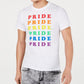 Camiseta masculina com estampa Rainbow Pride da INC International Concepts, branca, tamanho grande