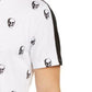 Camiseta masculina com estampa de caveira e gola V da INC International Concepts, branca, tamanho pequeno