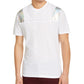 Camiseta masculina com pregas e estampa de motociclista da INC International Concepts, branca, tamanho extragrande