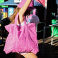Jocelyn - Women's Cassis Printed Terry Tote Bag