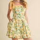 &Merci - Floral Pleated And Flare Romper