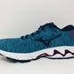 Tênis de corrida Mizuno Wave Inspire 16 Knit feminino, esmalte/medieval