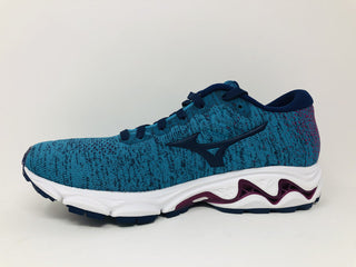 Tênis de corrida Mizuno Wave Inspire 16 Knit feminino, esmalte/medieval