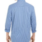 Camisa xadrez masculina Club Room azul tamanho pequeno