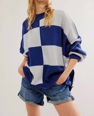 Free People - Blusa Túnica Xadrez Easy Street