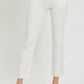 Risen - High Rise Tummy Control Raw Hem Straight Jeans