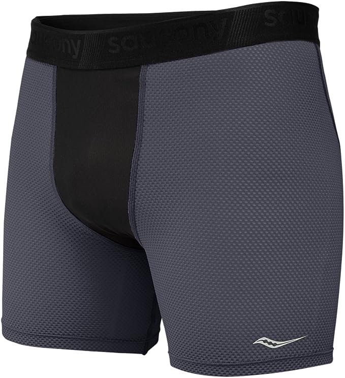 Calcinha de compressão Saucony Isofit masculina, cinza, tamanho X-G