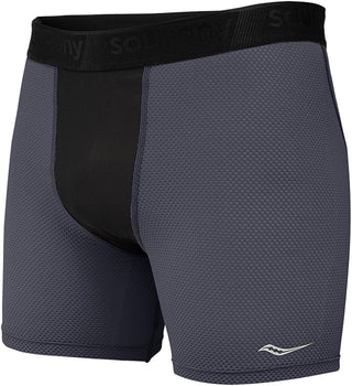 Calcinha de compressão Saucony Isofit masculina, cinza, tamanho X-G