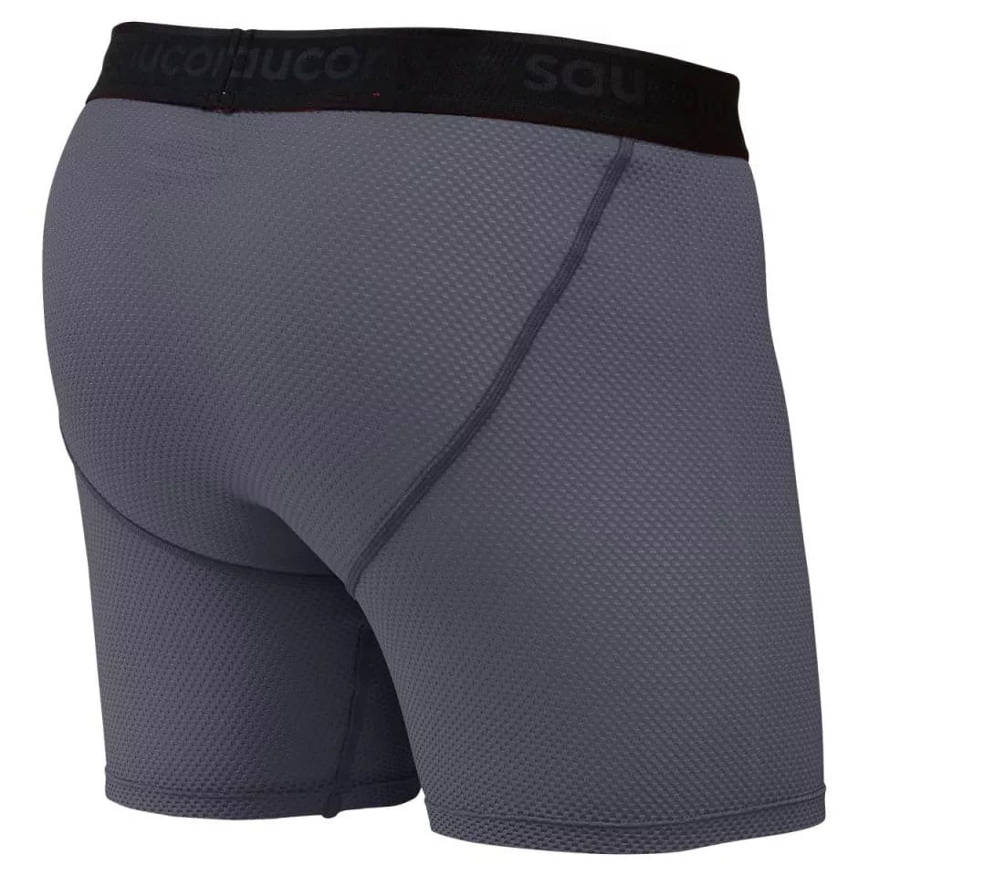 Calcinha de compressão Saucony Isofit masculina, cinza, tamanho X-G