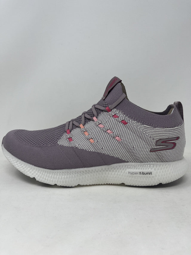 Tênis de corrida feminino Skechers Go Run 7, lilás/multicolorido, tamanho 11 B, médio, EUA