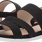 Sandália feminina Lifestride Ashley 2 Flat, preta, tamanho 7, estreita, EUA