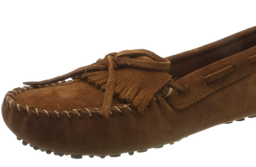 Mocassim Minnetonka Kilty Driving Feminino Marrom Tamanho 5,5 B Médio EUA