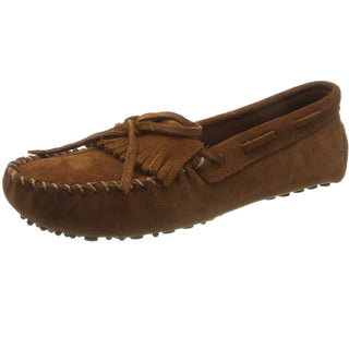 Mocassim Minnetonka Kilty Driving Feminino Marrom Tamanho 5,5 B Médio EUA
