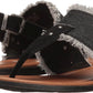 Sapatos femininos Minnetonka New Panama, pretos, tamanho 7 B, médio, EUA