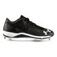 Chuteiras Under Armour Ignite Low ST CC Metal Masculinas Pretas/Cinza Tamanho 13,5 D Médio EUA