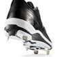 Chuteiras Under Armour Ignite Low ST CC Metal Masculinas Pretas/Cinza Tamanho 13,5 D Médio EUA