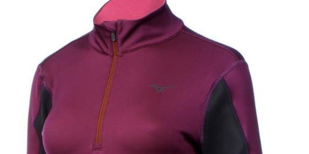 Tênis Mizuno Breath Thermo Half Zip Feminino Roxo Tamanho Grande