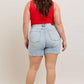 Judy Blue - High Waist Rigid Magic Denim Short