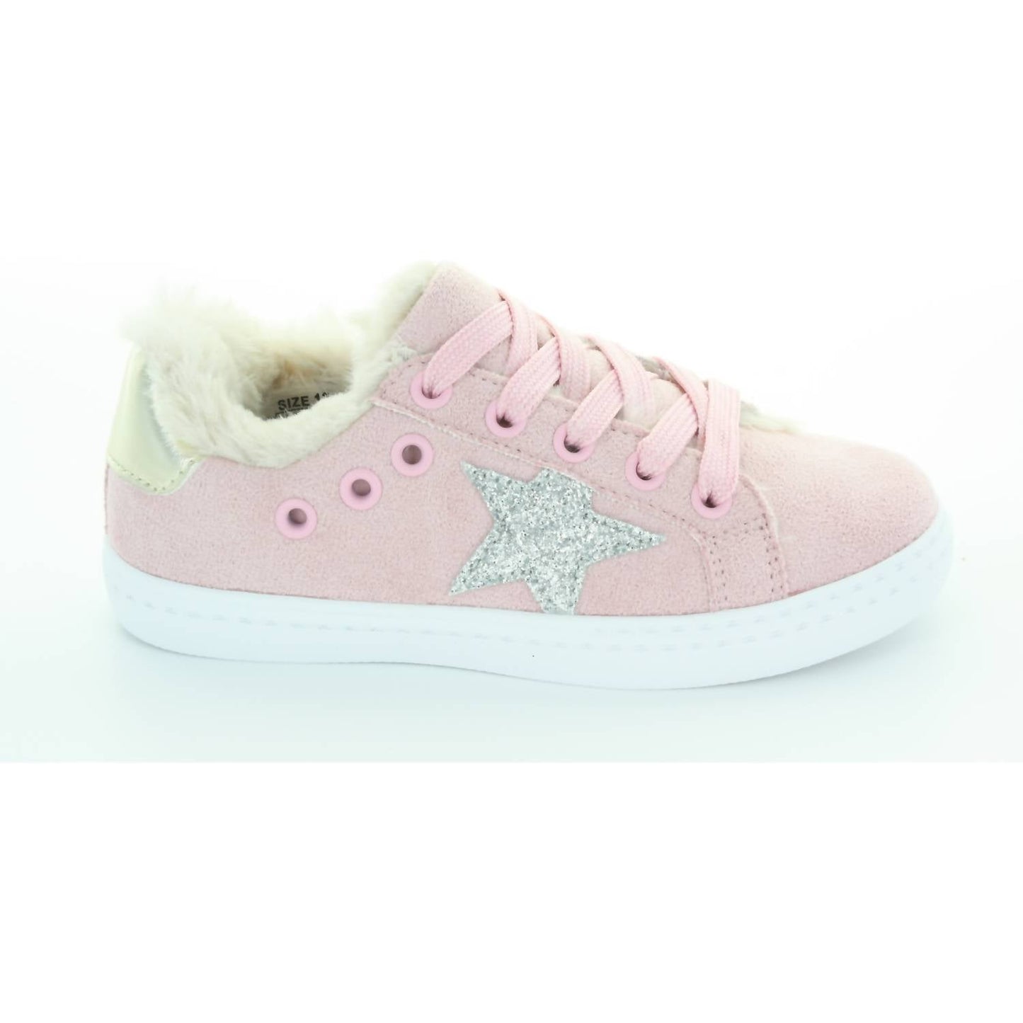 Hoo - Girl's Ava's Fur Star Lace Sneaker