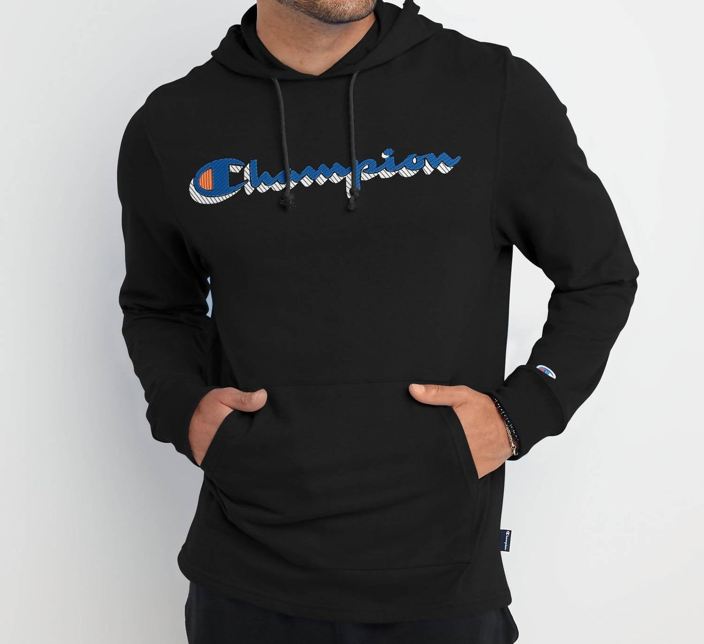 Champion - Middleweight T-Shirt Hoodie Script Logo