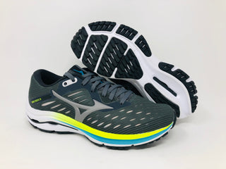 Tênis de corrida Mizuno Wave Rider 24 feminino, Castlerock/Phantom, tamanho 12 B(M) EUA