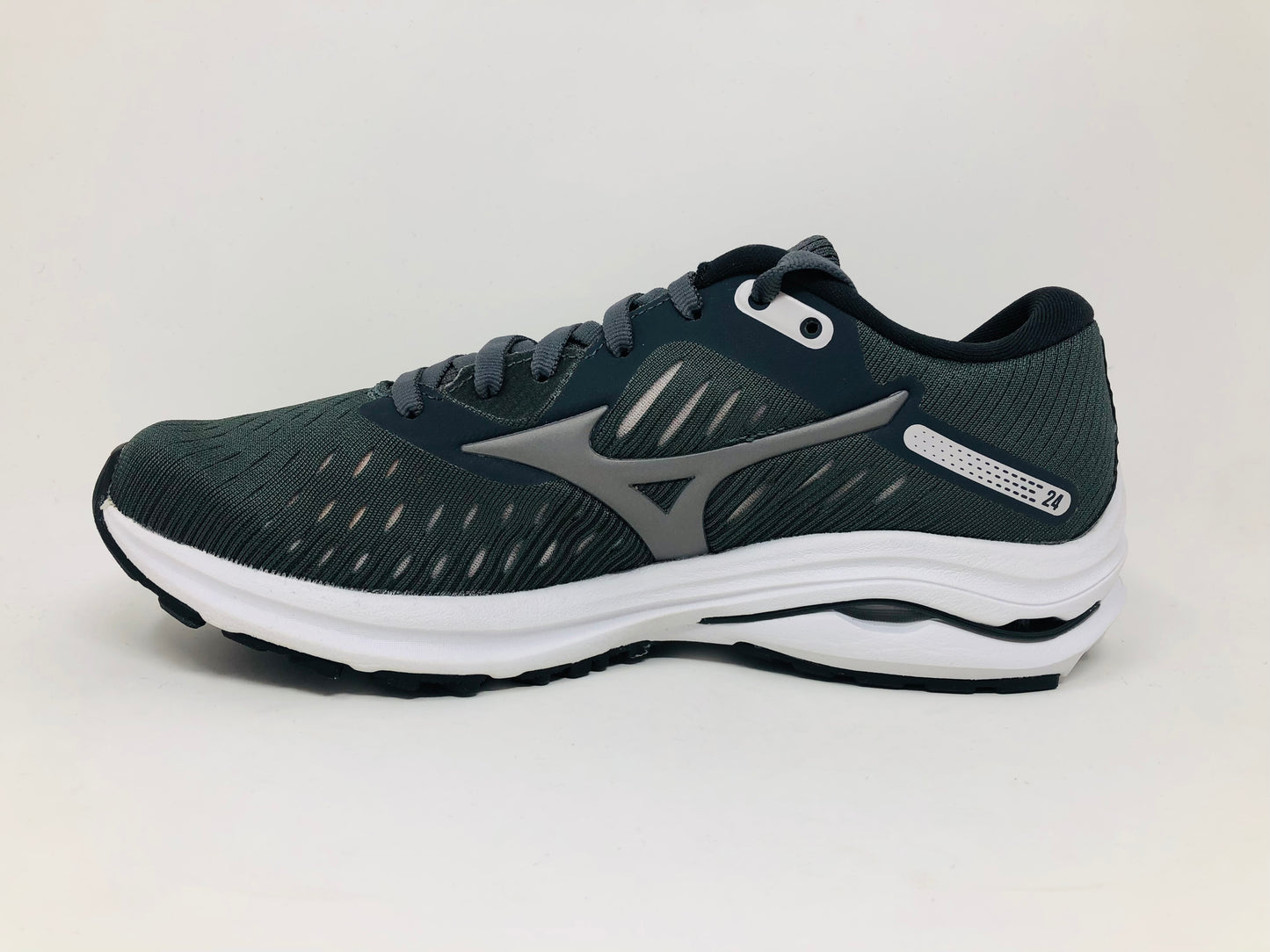 Tênis de corrida Mizuno Wave Rider 24 feminino, Castlerock/Phantom, tamanho 12 B(M) EUA