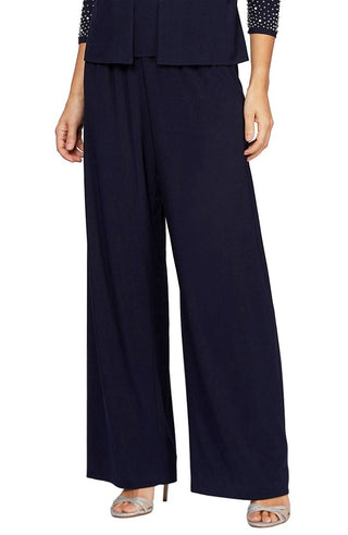 Alex Evenings - Matte Jersey Straight Leg Long Pants