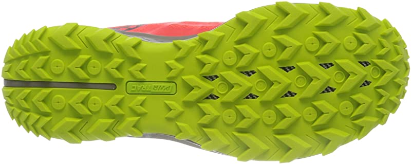 Tênis de corrida de trilha Saucony Peregrine 10 feminino Vizired/Citron