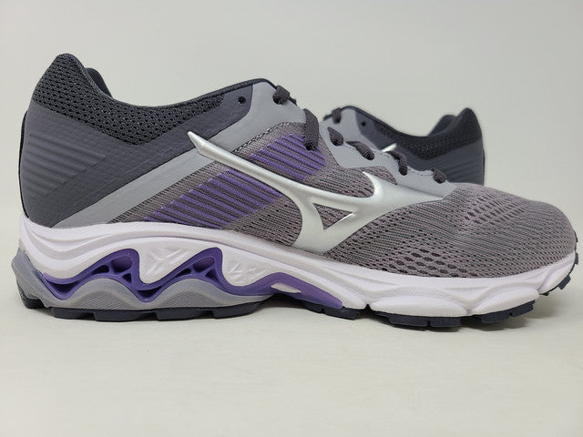 Tênis de corrida Mizuno Wave Inspire 16 feminino, azul vapor/prata