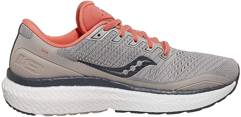 Tênis de corrida feminino Saucony Triumph 18 Moonrock/Coral