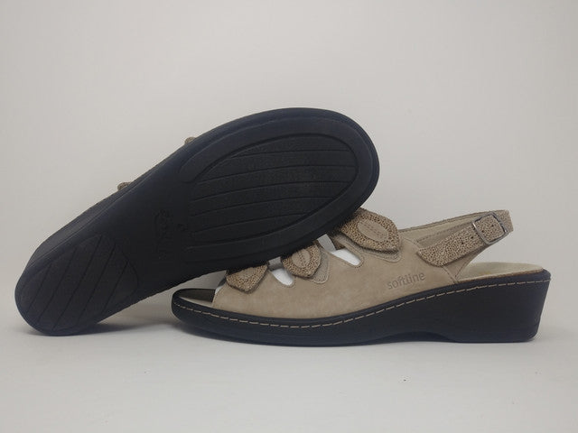 Sandália Fidelio Softline Gerti G Feminina Bege Tamanho 9,5 B(M) EUA