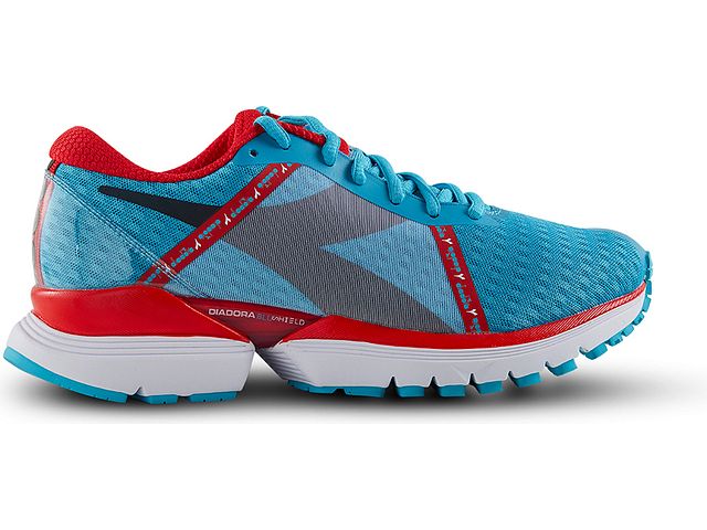 Tênis de corrida feminino Diadora Mythos Blushield Elite Hip, azul, tamanho 10 B(M) EUA