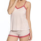 Twelve Eighty Eight - Bridgette Racerback Camisole Boxer Pajama Set