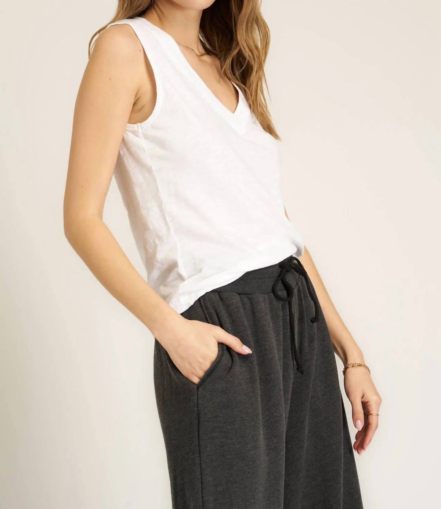 Project Social T - Slub V Neck Tank