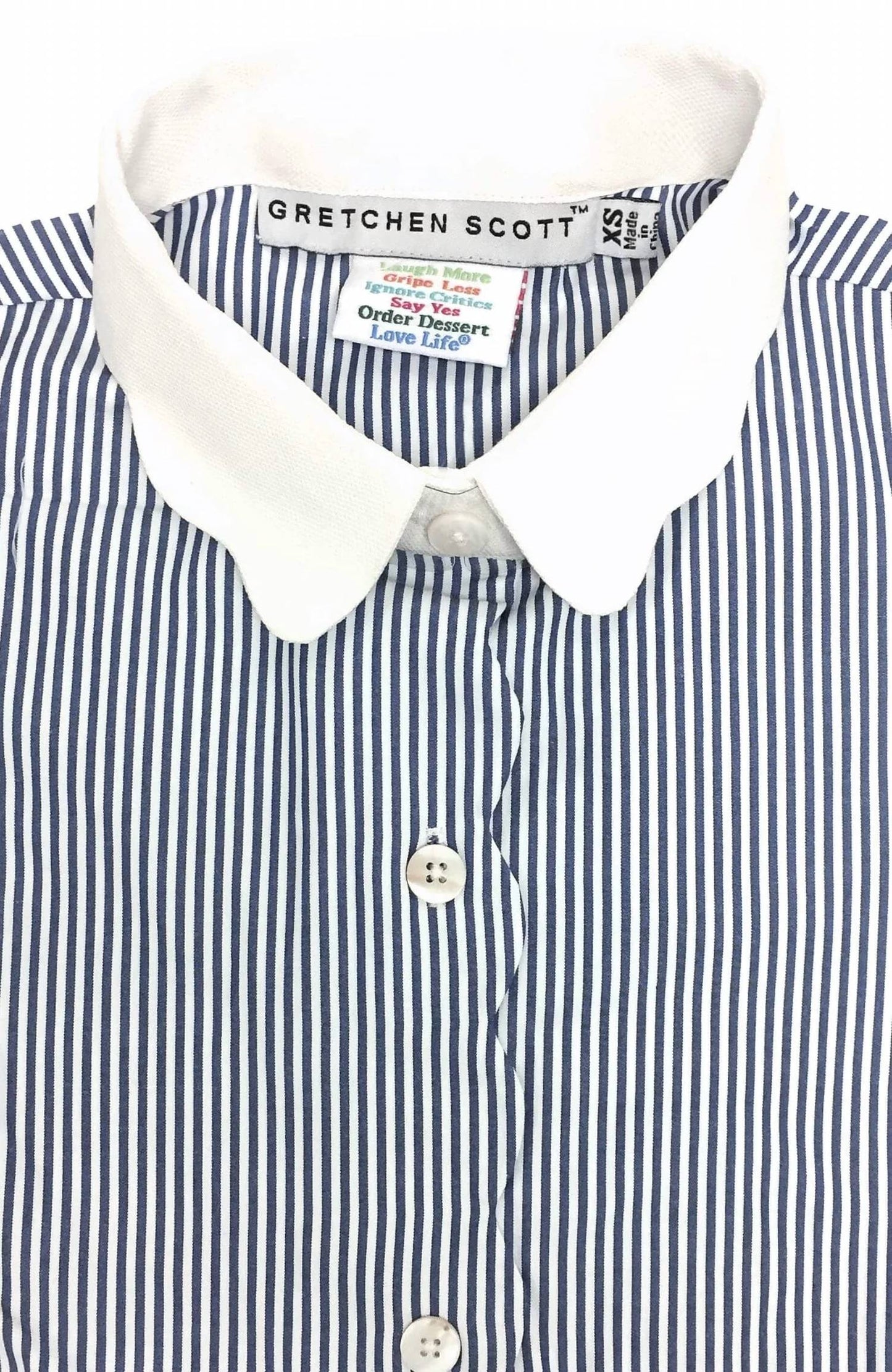 Gretchen Scott - Pique Pinstripe Top