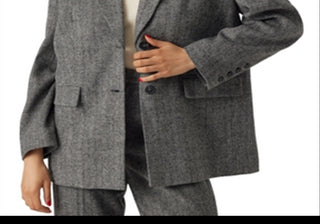 Blazer oversized Lizzie da Vero Moda cinza