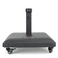 Wheelie Stylish Square Umbrella Base with Stainless Steel Handle
