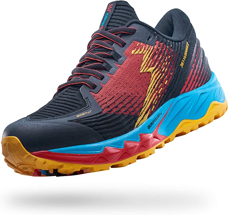 Tênis de corrida unissex 361 Degrees Yushan 2 Trail, preto/Raft, tamanho 13 D(M) EUA