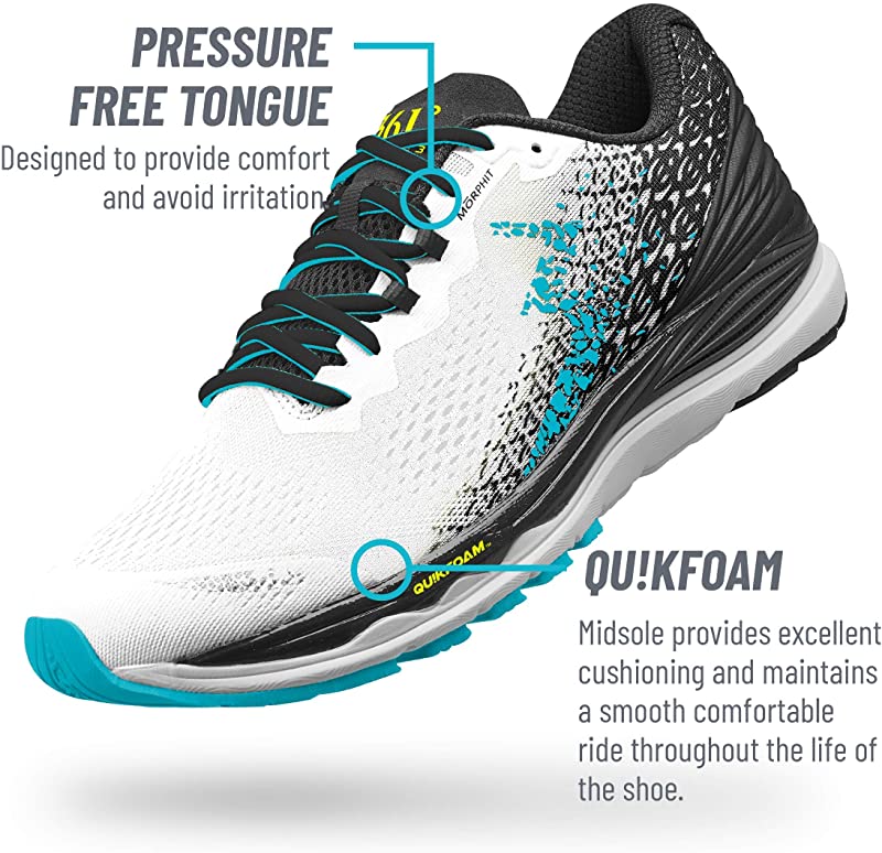 Tênis de corrida unissex 361 Degrees Meraki 3, branco/azul-scuba, tamanho 11,5 D(M) EUA