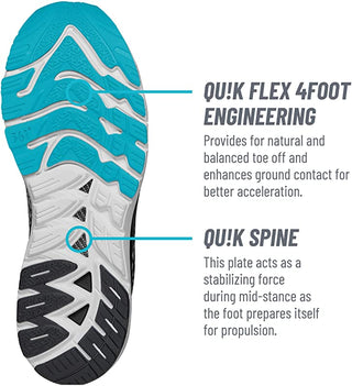 Tênis de corrida unissex 361 Degrees Meraki 3, branco/azul-scuba, tamanho 11,5 D(M) EUA