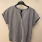 Bobi - Women's Short sleeve button front Blouse