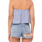 Blue Life - Lina Frill Off The Shoulder Top