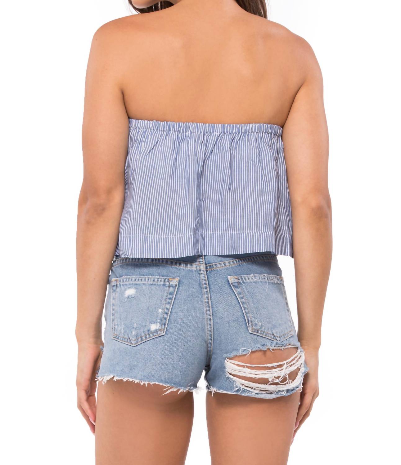 Blue Life - Lina Frill Off The Shoulder Top