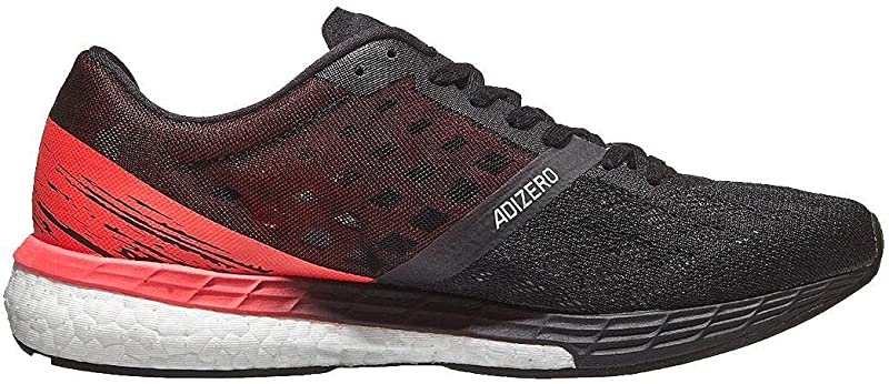 Tênis de corrida feminino Adidas Adizero Boston 9 preto/rosa-sinal