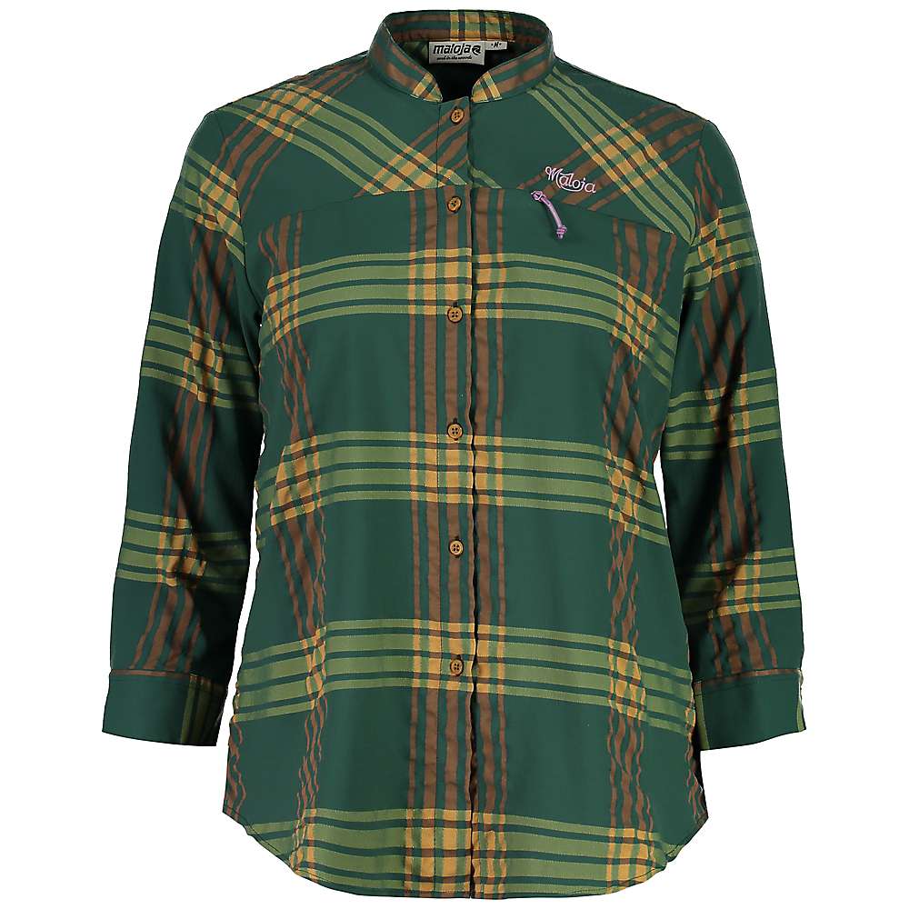 Maloja Women's MuraM. Shirt - XS - Stone Pine Check
