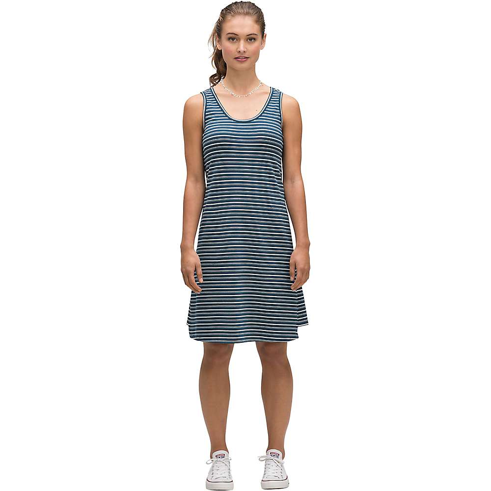 Nau Women's Astir Tank Stripe Dress - Small - Lagoon Stripe