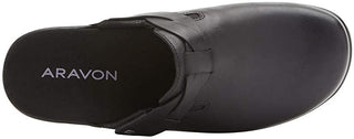 Sapatos Aravon Power Comfort Mule Femininos Pretos